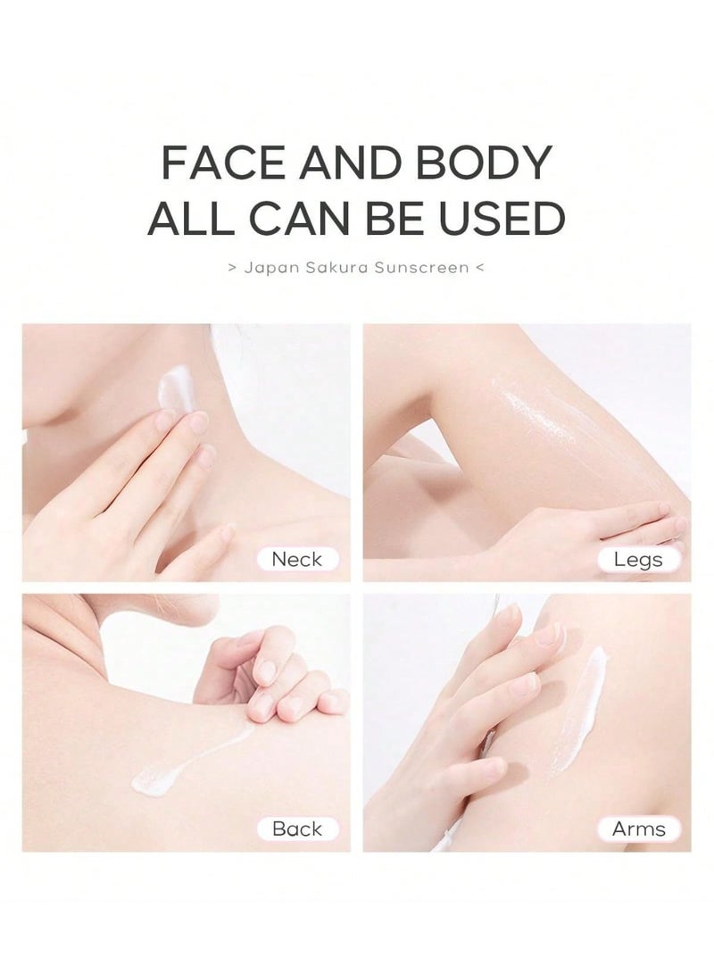 لايكو لوشن الحماية من الشمس المشرق من لايكو اليابان ساكورا، 30 غرام، عامل حماية من الشمس 50 PA+++، حماية من الأشعة فوق البنفسجية، أساسيات العناية بالبشرة أثناء السفر لجميع أنواع البشرة - Image 5