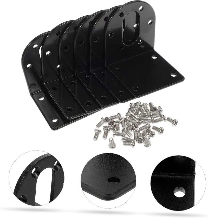 6-Piece DC Gear Motor Bracket Set Adjustable Micro Motor Mounting Base for L-Shape Holder for - Image 2