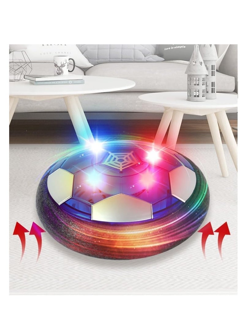 McDou Suspended Football Toy Rechargeable Air Football with Colorful LED Lights and Soft Foam Bumper Kids Birthday Gift Boys Girls 3-12 Years Old Rechargeable Air Football - Image 3