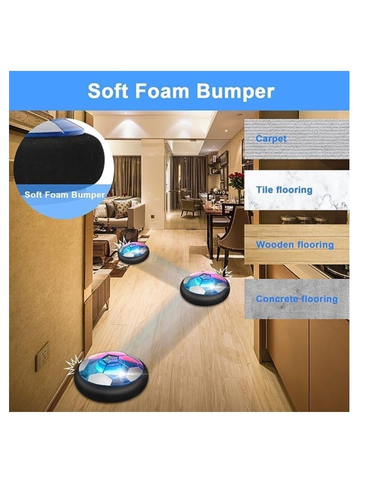 McDou Suspended Football Toy Rechargeable Air Football with Colorful LED Lights and Soft Foam Bumper Kids Birthday Gift Boys Girls 3-12 Years Old Rechargeable Air Football - Image 4