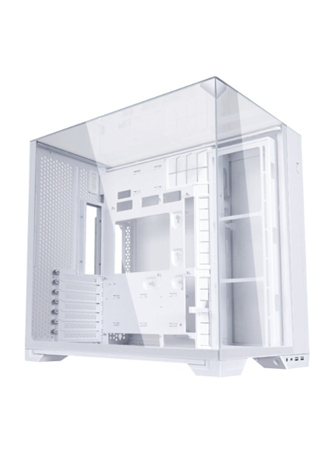 LIAN LI O11 Vision Compact White – Premium Tower Chassis with Dual Tempered Glass Panels, ATX/E-ATX Support, 408mm GPU Clearance, Extensive Cooling Support, USB 3.1 Type-C, and Tool-Less Drive Installation in Elegant White Finish | G99.011VPW.00  - Image 1
