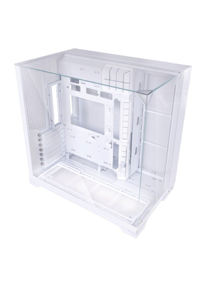 LIAN LI O11 Vision Compact White – Premium Tower Chassis with Dual Tempered Glass Panels, ATX/E-ATX Support, 408mm GPU Clearance, Extensive Cooling Support, USB 3.1 Type-C, and Tool-Less Drive Installation in Elegant White Finish | G99.011VPW.00  - Image 2