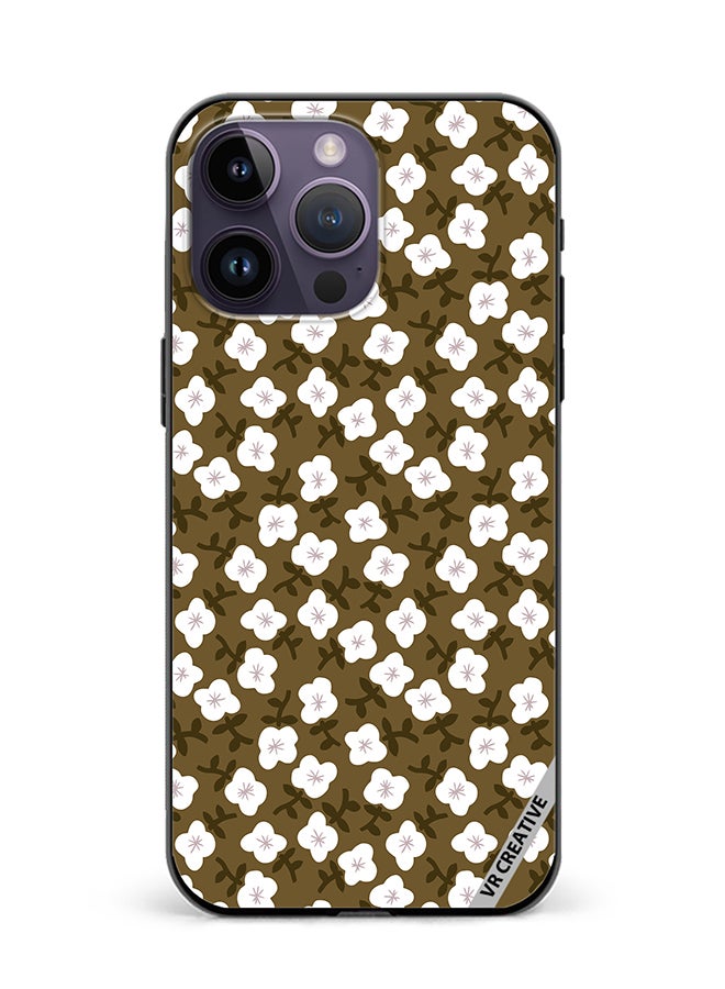 VR CREATIVE Protective Case Cover For Apple iPhone 15 Pro Flower Design Multicolour - Image 1