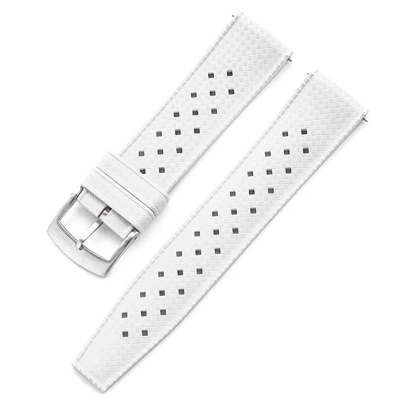 Bluejw Hot Sale 20mm 22mm FKM Rubber Watch Strap – Quick Release Fluororubber Replacement Band for Easy Watch Strap Replacement - Image 1
