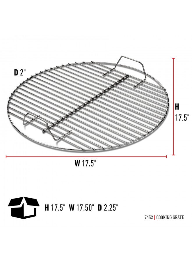 Weber Cooking Grate, 17.5 inches, Heavy Duty Plated Steel - Image 2