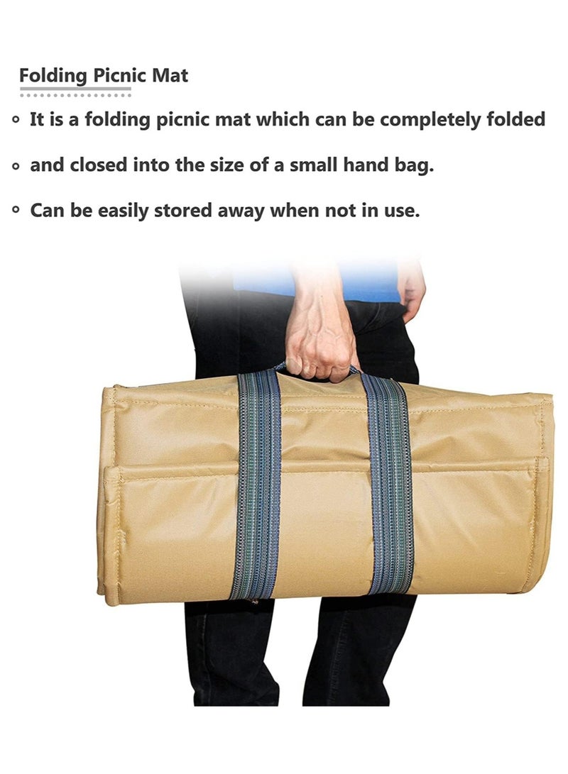 سمارت هوم بساط سعودي تقليدي للتخييم والنزهات مع مسند ذراع مقاس 150×55 ×25 سم ، فرشات سعودية للتخييم والنزهات مع مركى للرحلات الخارجية، قماش،  بساط مع تكاية ، ألوان متعددة - Image 4