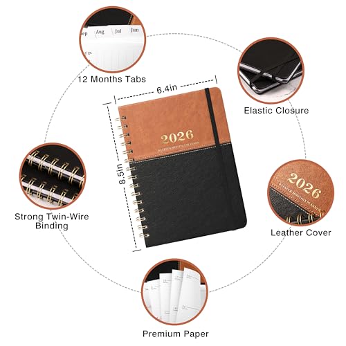 Lemome 2026 Planner - 2026 Planner Weekly and Monthly from January to December 2026, Calendar Planner with Inner Pocket, 6.1'' x 8.3'' - Image 3