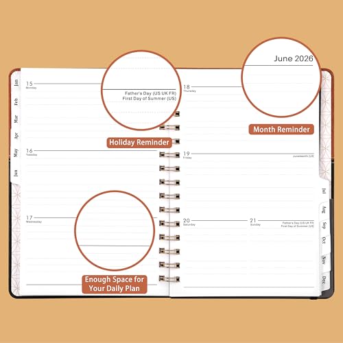 Lemome 2026 Planner - 2026 Planner Weekly and Monthly from January to December 2026, Calendar Planner with Inner Pocket, 6.1'' x 8.3'' - Image 5