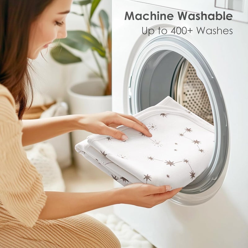 ROCCED Baby Waterproof Bed Pad Washable Reusable 31"x40" Large Toddler Mattress Protector Incontinence Pads Sheet Cover Underpads for Kids Constellation - Image 5