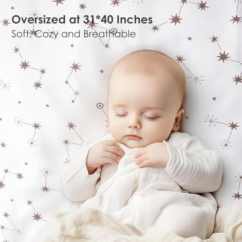 ROCCED Baby Waterproof Bed Pad Washable Reusable 31"x40" Large Toddler Mattress Protector Incontinence Pads Sheet Cover Underpads for Kids Constellation - Image 2
