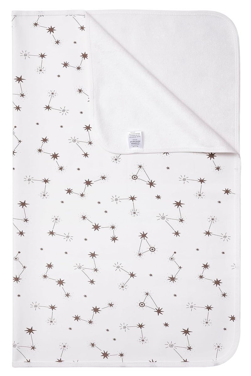 ROCCED Baby Waterproof Bed Pad Washable Reusable 31"x40" Large Toddler Mattress Protector Incontinence Pads Sheet Cover Underpads for Kids Constellation - Image 1