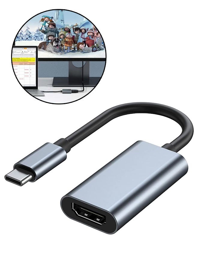 USB C to HDMI Adapter for Monitor, 4K HDMI to USB C Laptop Docking Stations for MacBook pro, iPad air, Chromebook XPS TV ect - Image 1