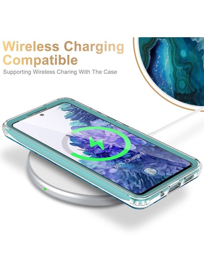 Esdot Compatible with Samsung Galaxy S20 FE Case with Built-in Screen Protector,with Fashionable Designs for Women Girls,Protective Phone Case for Galaxy S20 FE 6.5" Agate Stone - Image 3