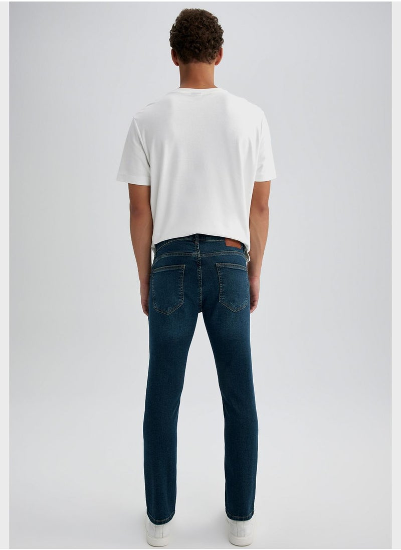 DeFacto - Mid Wash Slim Fit Jeans - Image 1