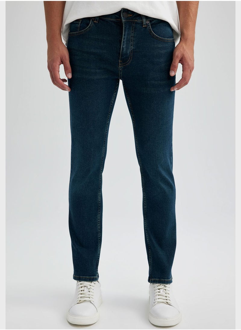 DeFacto - Mid Wash Slim Fit Jeans - Image 1