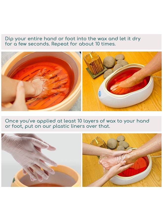 VANGOG 200 Pcs Paraffin Wax Liners for Feet and Hand, Disposable Paraffin Bath Liners Plastic Hand and Foot Bags for Hand & Feet Thermal Hot Wax Therapy SPA Paraffin Wax Machine,Larger and Thicker - Image 5