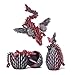 Flavery 3D Printed Flying Dragon in Egg Black Mix Red Surprise Easter Basket Essentials with Flexible Winged Dragon Inside Mystery Beautiful Fidget Toy Birthday Gift Desk Figure Decor - Image 4