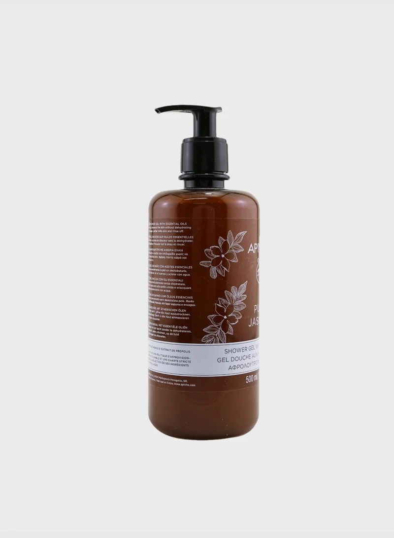 Apivita Pure Jasmine Shower Gel with Essential Oils - Ecopack