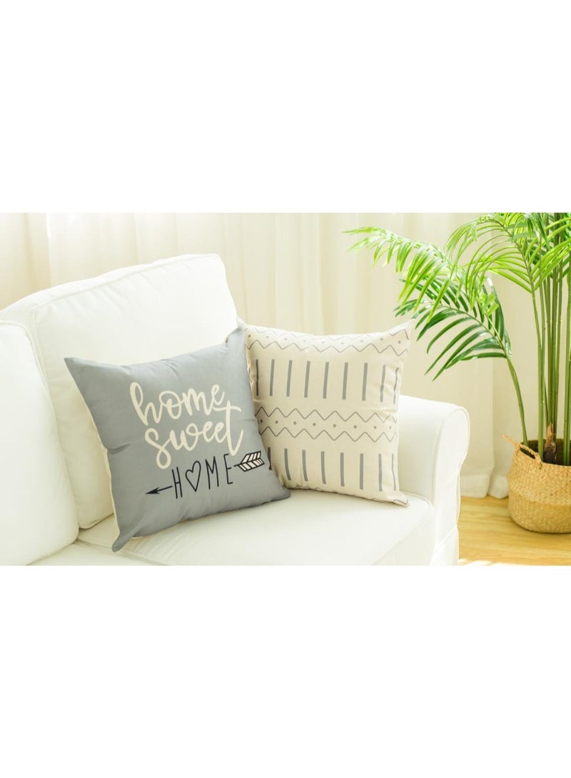 Bukela Throw Pillow Cover, Fall Decor for Home, Modern Sofa Throw Pillow Cover, Decorative Outdoor Linen Fabric Pillow Case for Couch Bed Car 45x45cm Set of 4 - Image 3