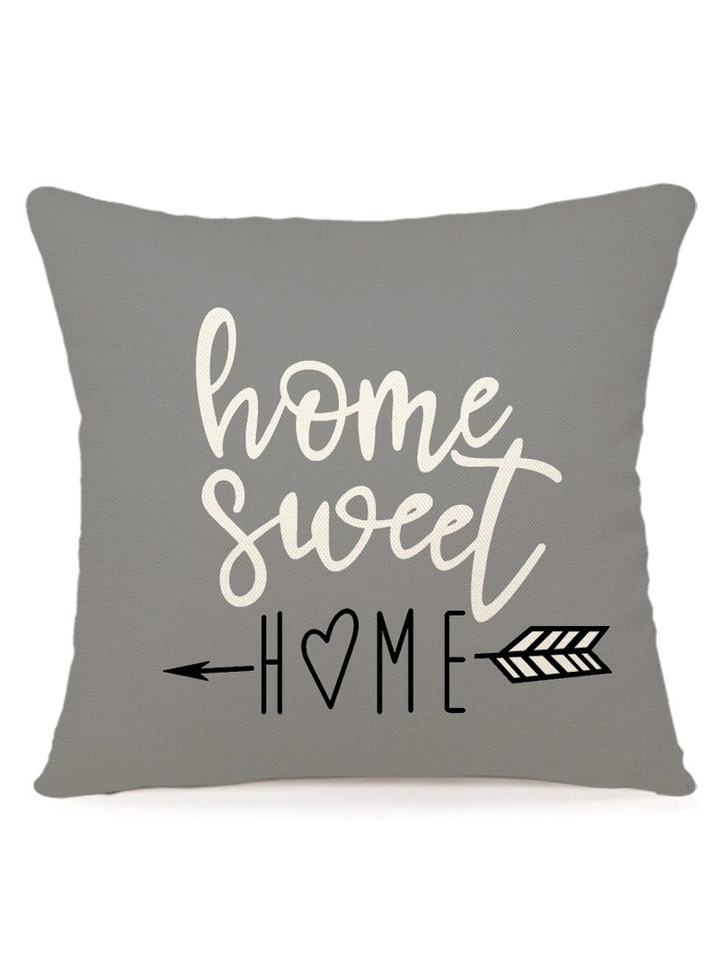 Bukela Throw Pillow Cover, Fall Decor for Home, Modern Sofa Throw Pillow Cover, Decorative Outdoor Linen Fabric Pillow Case for Couch Bed Car 45x45cm Set of 4 - Image 4