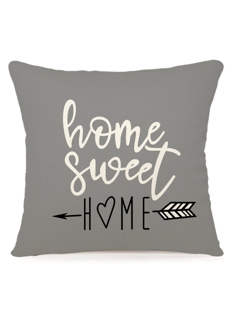 Bukela - Throw Pillow Cover, Fall Decor for Home, Modern Sofa Throw Pillow Cover, Decorative Outdoor Linen Fabric Pillow Case for Couch Bed Car 45x45cm Set of 4 - Image 1