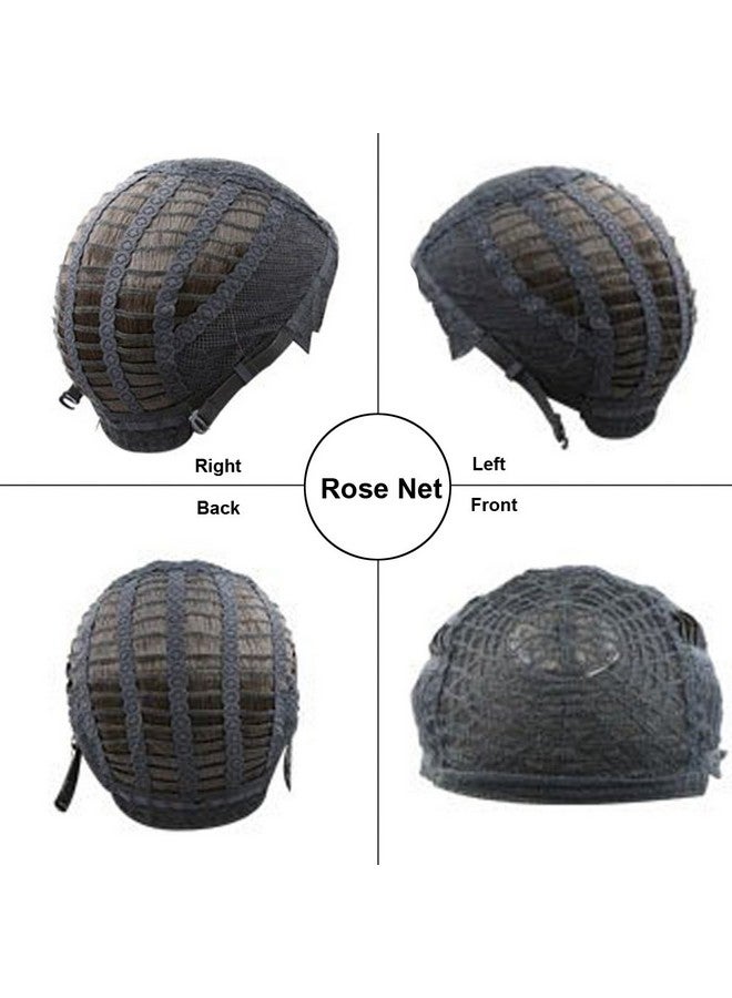 BERON 14" Women Girls Short Curly Wavy Wig Rose Net With Wig Cap (Light Blonde) - Image 3