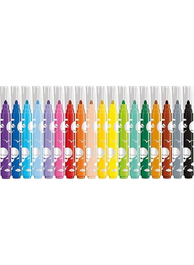 مابد أقلام تلوين قابلة للغسل للغاية من مابد كلر بيبس - نصائح السلامة الأولى - 24 لونًا (846222) - Image 3