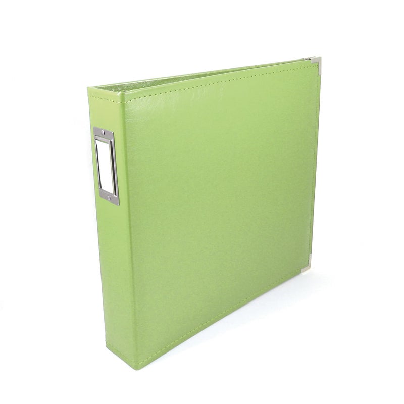We R Memory Keepers 12x12 Photo Album Kiwi Protect Memories  Photos Acidfree Faux Leather Snagfree Rings Includes 5 Page Protectors Scrapbooking