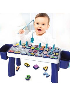 IndusBay IndusBay® Toddler Number Puzzle,Matching Counting Fishing Game - Montessori Toys Color Shape Sorter Counting Game Preschool Learning Activities Educational Toys  - Image 2