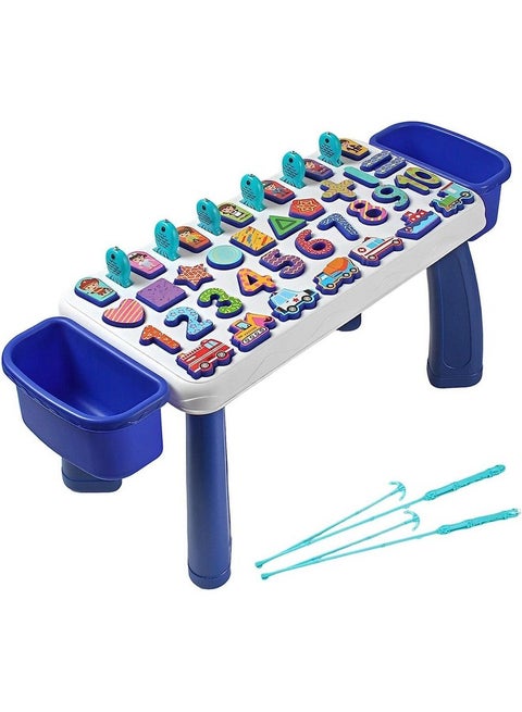 IndusBay® Toddler Number Puzzle,Matching Counting Fishing Game - Montessori Toys Color Shape Sorter Counting Game Preschool Learning Activities Educational Toys