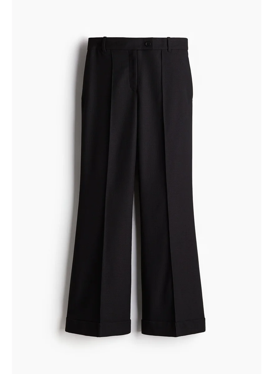 اتش اند ام Flared Crease-Leg Trousers