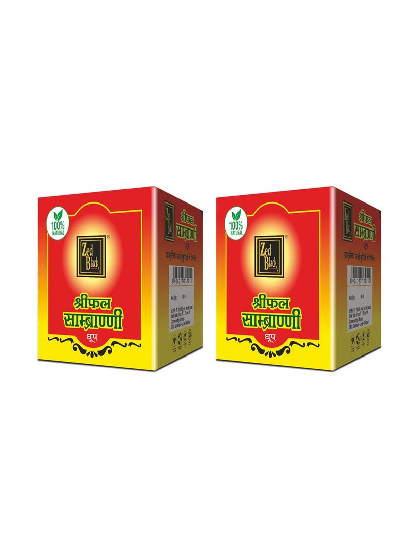 Zed Black - Zed Black Shriphal Sambrani Dhoop Sticks in Jar Packets - Combo Dhoop Sticks - Pack of 2 - Image 1