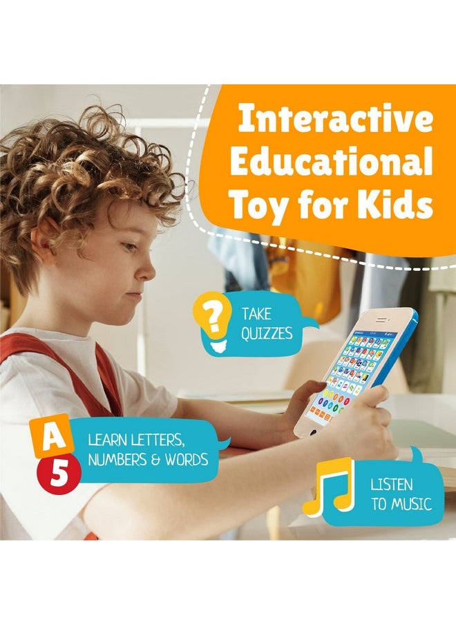 Boxiki kids Learning Pad Fun Phone with 6 Toddler Learning Games by Boxiki Kids | Touch and Learn Interactive Tablet for Number Learning, Learning ABCs, Spelling, 'Where Is?' Game, Melodies | Education  - Image 4