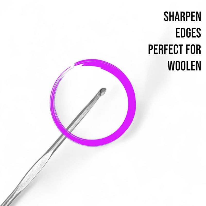 ADW CRAFT'S Stainless Steel Crochet Hook for Wool(No.12 (2.5mm))|Stainless Steel Crochet Needle|Steel Crochet Hook|Crochet Hook Single|Steel Crochet Needle| - Image 4