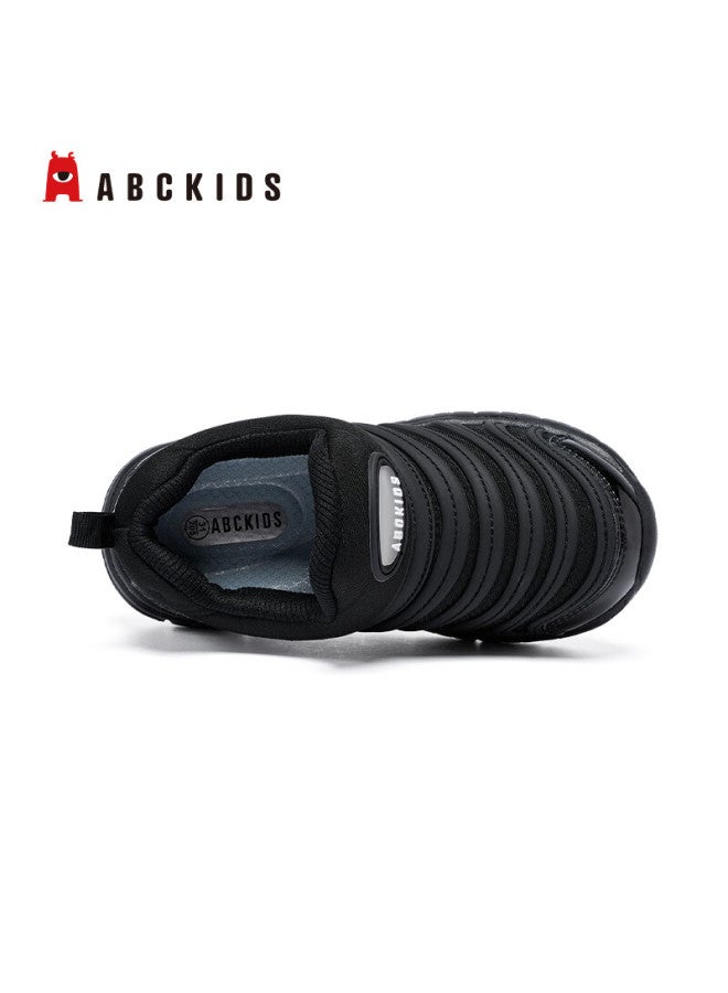 Abc Kids Toddler Slip-on Caterpillar Shoes Uni Baby First Walking Shoes Comfortable Easy-wear Running Shoes Black Size 26 - Image 5