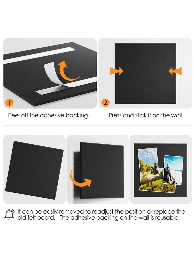 MaxGear Large Cork Board For Wall 47" X 35" Black Bulletin Board, 12 Pack Felt Wall Tiles With Pushpins, Cork Boards For Office Pin Board Tack Board Cork Boards - Image 5