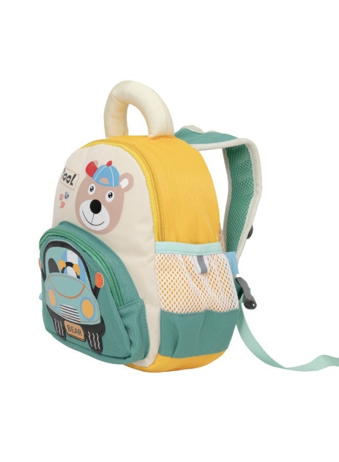 Moon Kids Preschool Backpack Ages 3–6, Fun 3D Bear Design, Lightweight and Waterproof, Soft Padded Shoulder Straps, Ideal for School, Lunch, Daycare, and Travel for Toddler Boys and Girls - Image 1