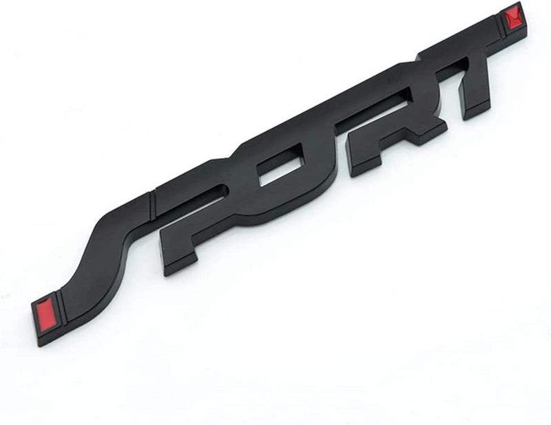 OAN Sport Metal 3D Sport Logo Car Bike Sticker (Black) Size:- 14cm X 2cm X 0.5 mm - Image 1