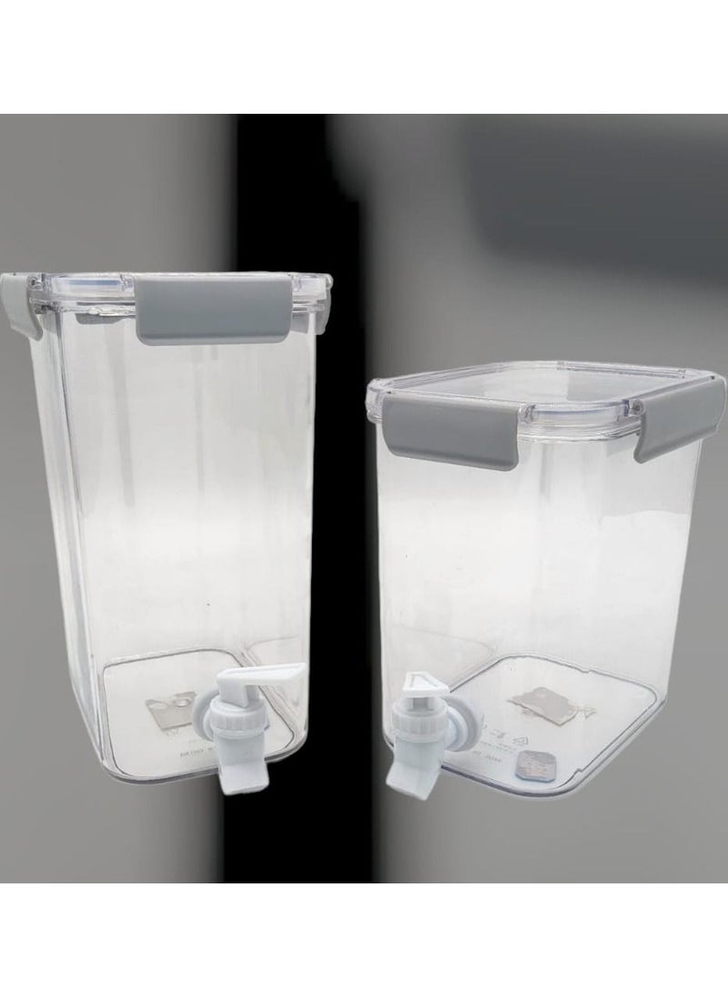 Generic - Plastic Drink Dispenser with Spigot Large Capacity Iced Beverage Dispenser In Refrigerator Portable Cold Kettle - Image 1