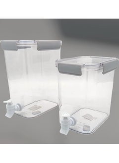 Plastic Drink Dispenser with Spigot Large Capacity Iced Beverage Dispenser In Refrigerator Portable Cold Kettle