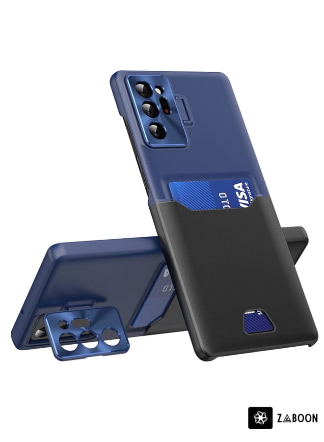 Zaboon Protective Case For Motorola Moto G42 Skin Feel Stripe Pattern Leather  with Lanyard - Image 1