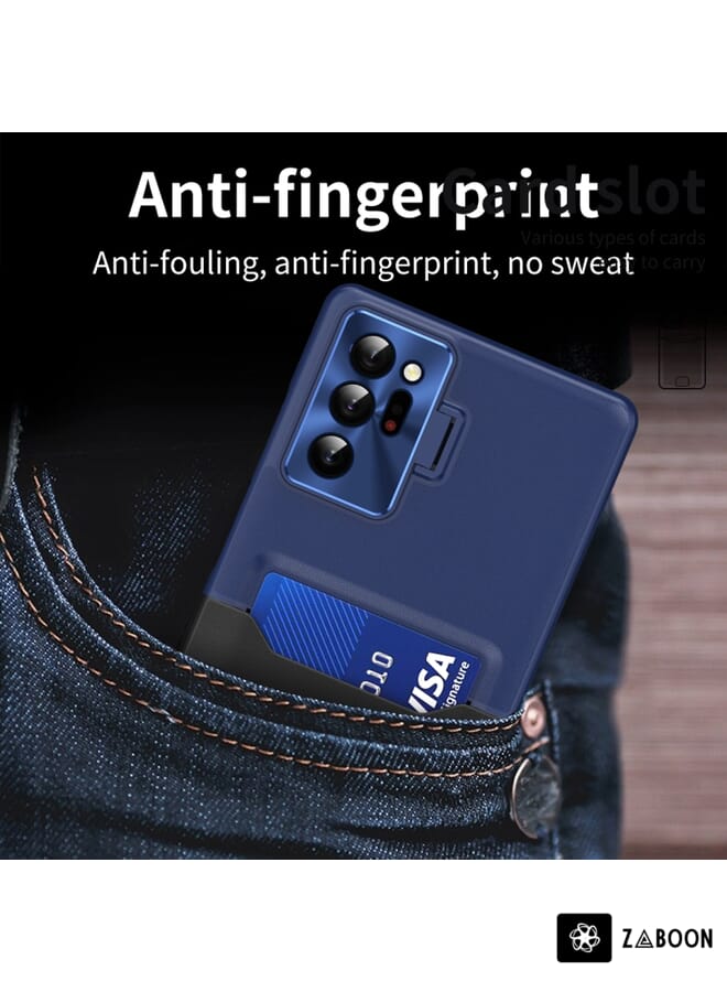 Zaboon Protective Case For Motorola Moto G42 Skin Feel Stripe Pattern Leather  with Lanyard - Image 2