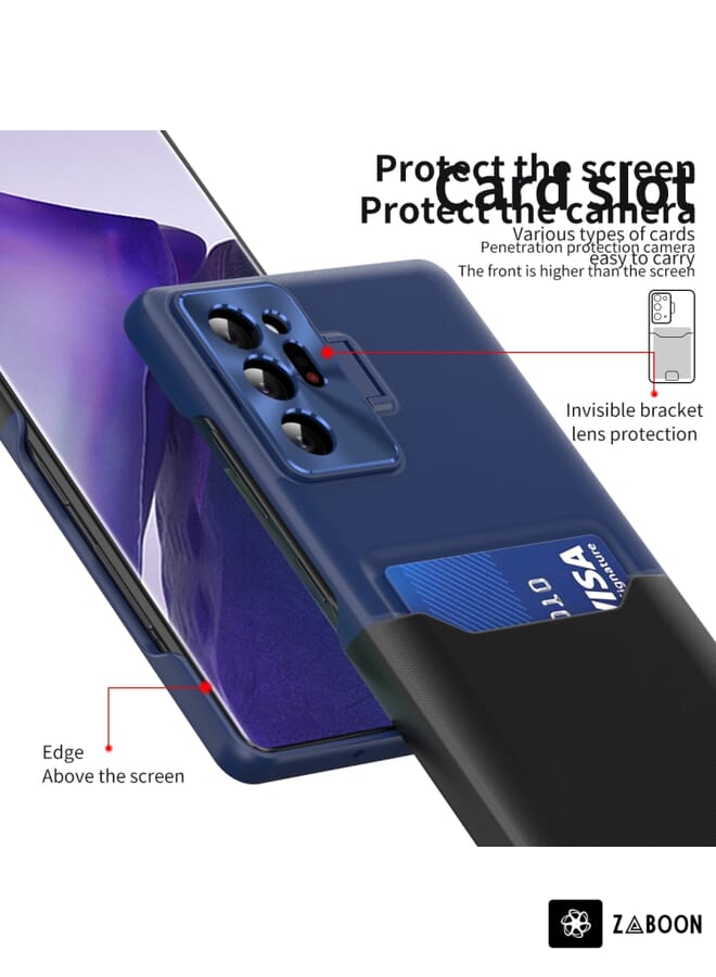 Zaboon Protective Case For Motorola Moto G42 Skin Feel Stripe Pattern Leather  with Lanyard - Image 5