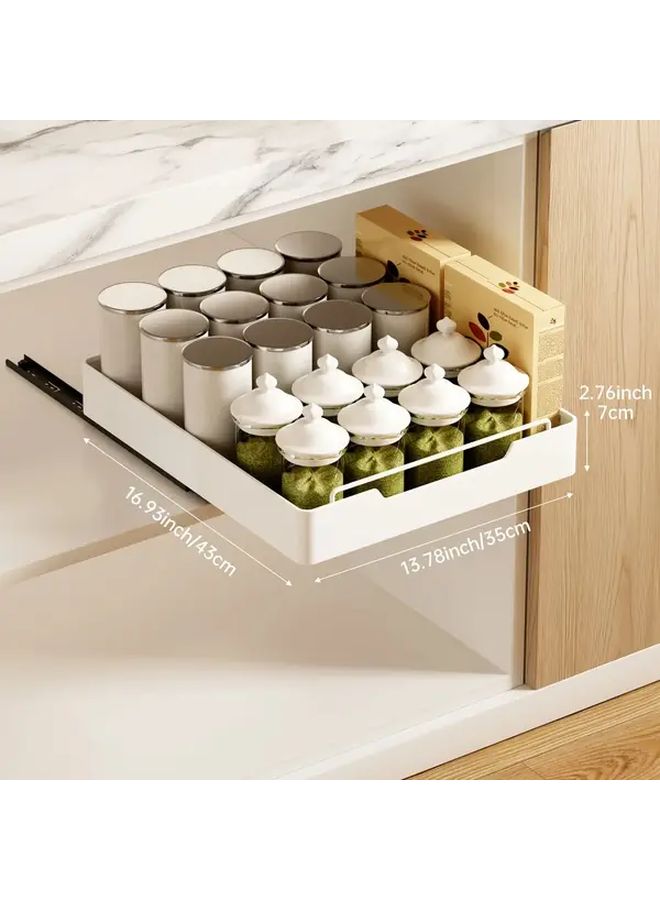 Pull Out Storage Box XL 15 75 Inch No Drill Multifunctional Kitchen Organizer - Image 4