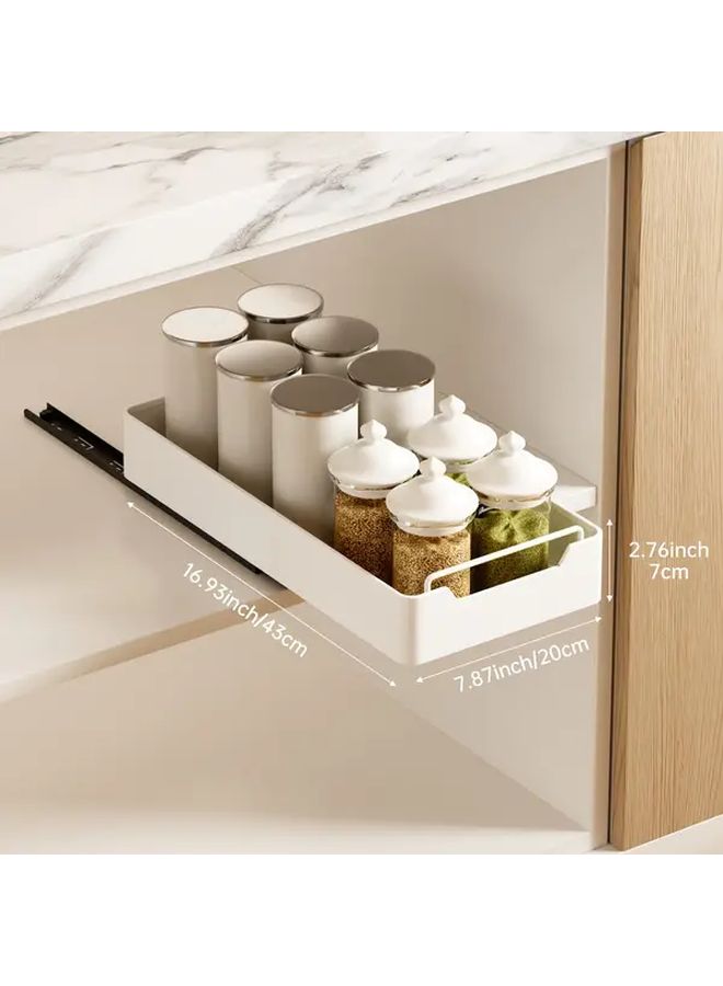 Pull Out Storage Box XL 15 75 Inch No Drill Multifunctional Kitchen Organizer - Image 5
