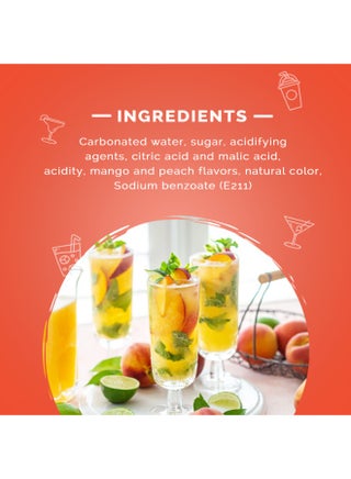 Mango and Peach Mix Carbonated Soft Drink - view 5