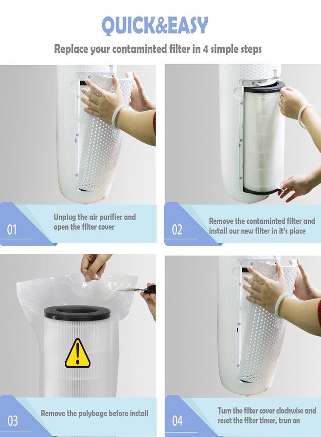 Ulrempart AP-T40FL Replacement Filter Compatible with Homedics Air Purifier Models# AP-T45, AP-T45WT, AP-T40, AP-T40WT, AP-T40WTAR,1461901 (Costco Model) - Image 2
