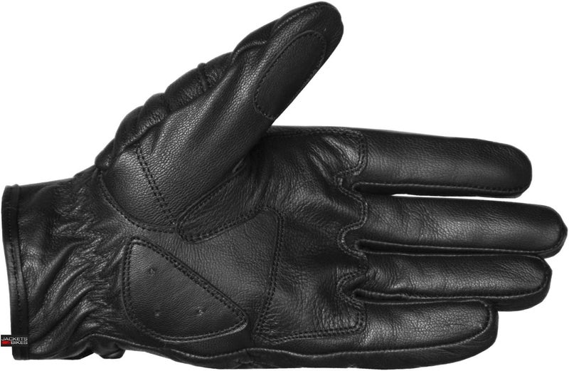Jackets 4 Bikes قفازات دراجات نارية جلد الماعز العتيقة للرجال من جاكيتس 4 بايكس مع حشوة جل - Image 2