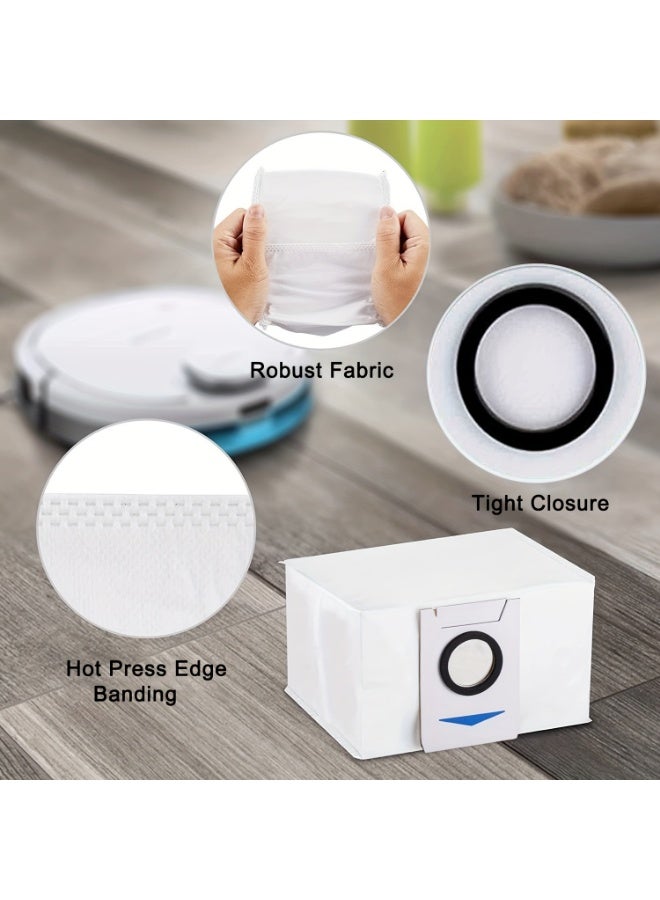 5Pack Dust Bags Compatible with ECOVACS DEEBOT X1 OMNI Turbo T10 T20 Omni T20/T20 Max/T20 Pro/X&T Series Robot Vacuum Cleaner - Disposable Replacement Vacuum Bags - Image 4