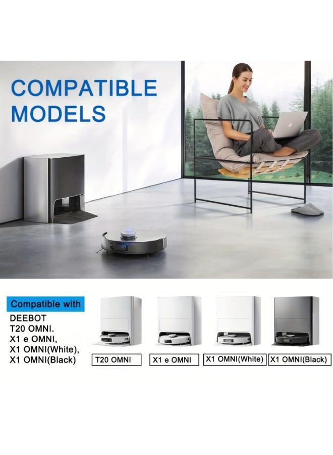 5Pack Dust Bags Compatible with ECOVACS DEEBOT X1 OMNI Turbo T10 T20 Omni T20/T20 Max/T20 Pro/X&T Series Robot Vacuum Cleaner - Disposable Replacement Vacuum Bags - Image 5